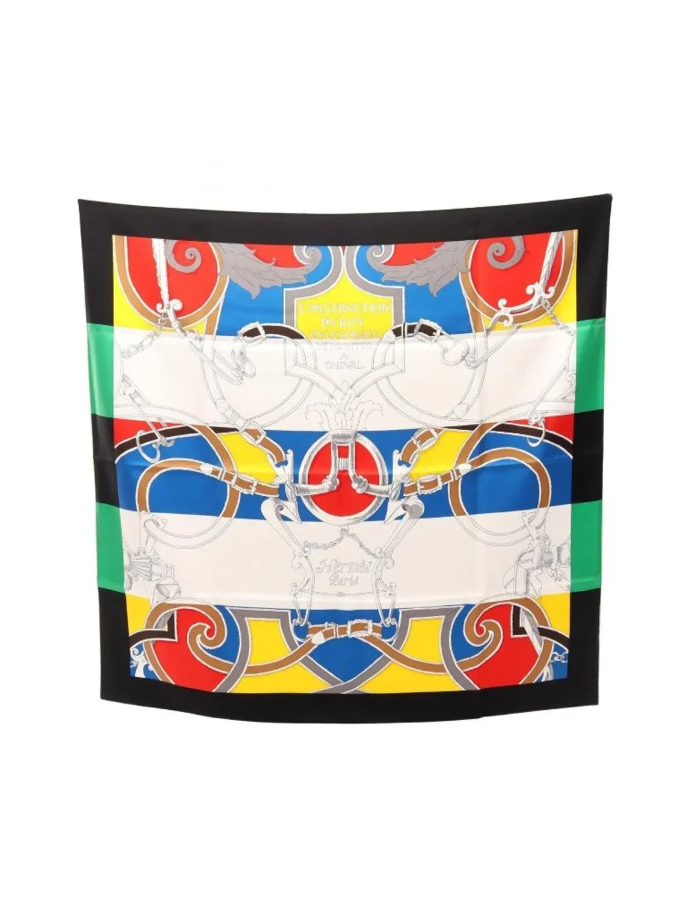 Hermes Scarf Carre 90 L'instruction du Roy Silk